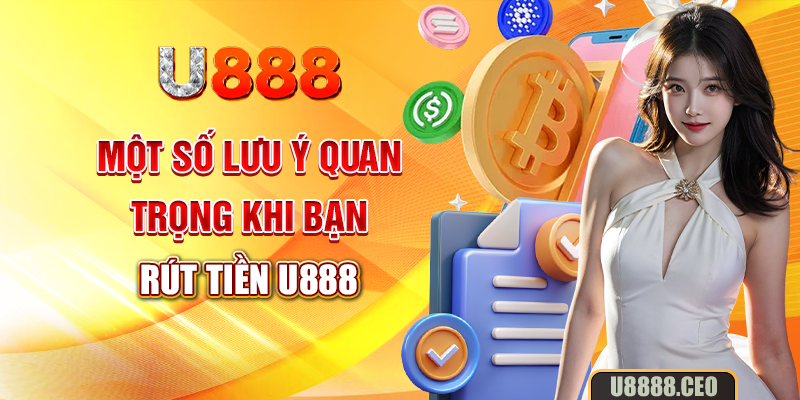Một số lưu ý quan trọng khi bạn rút tiền U888